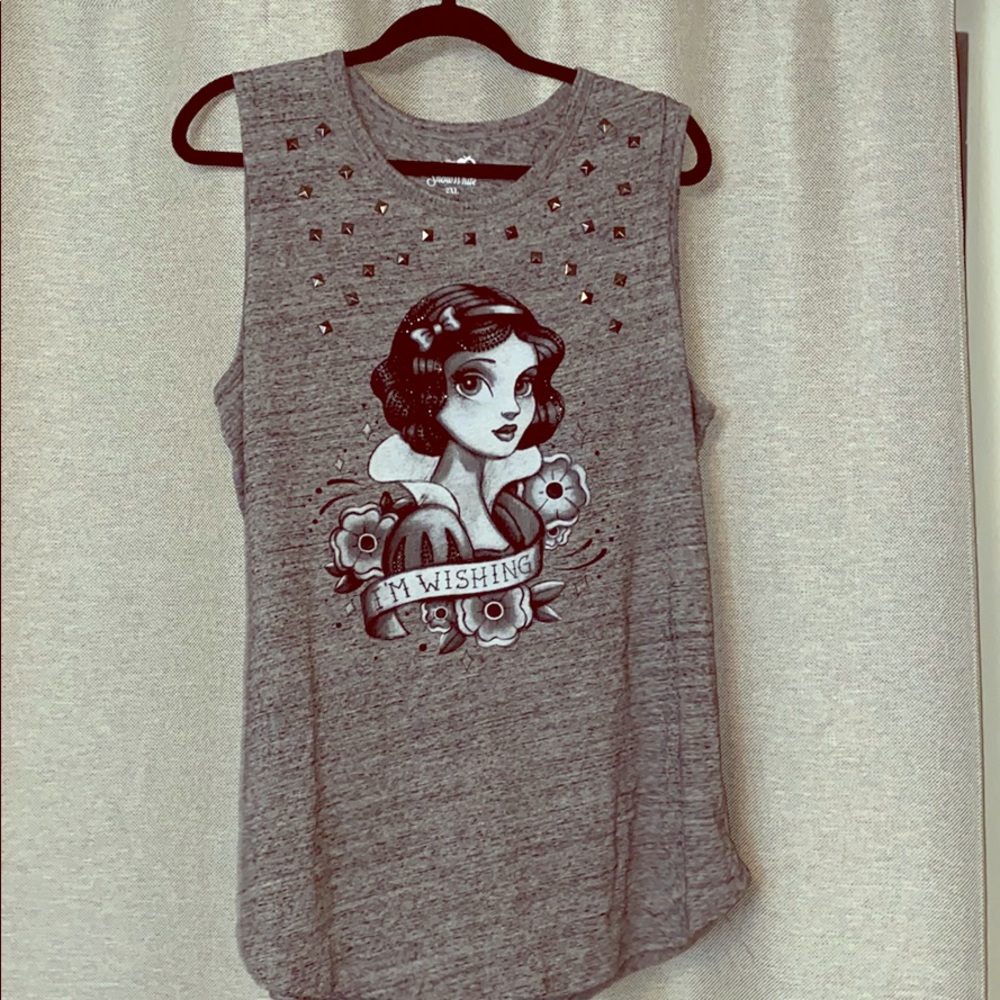Disney Snow White Gray Studded Tank